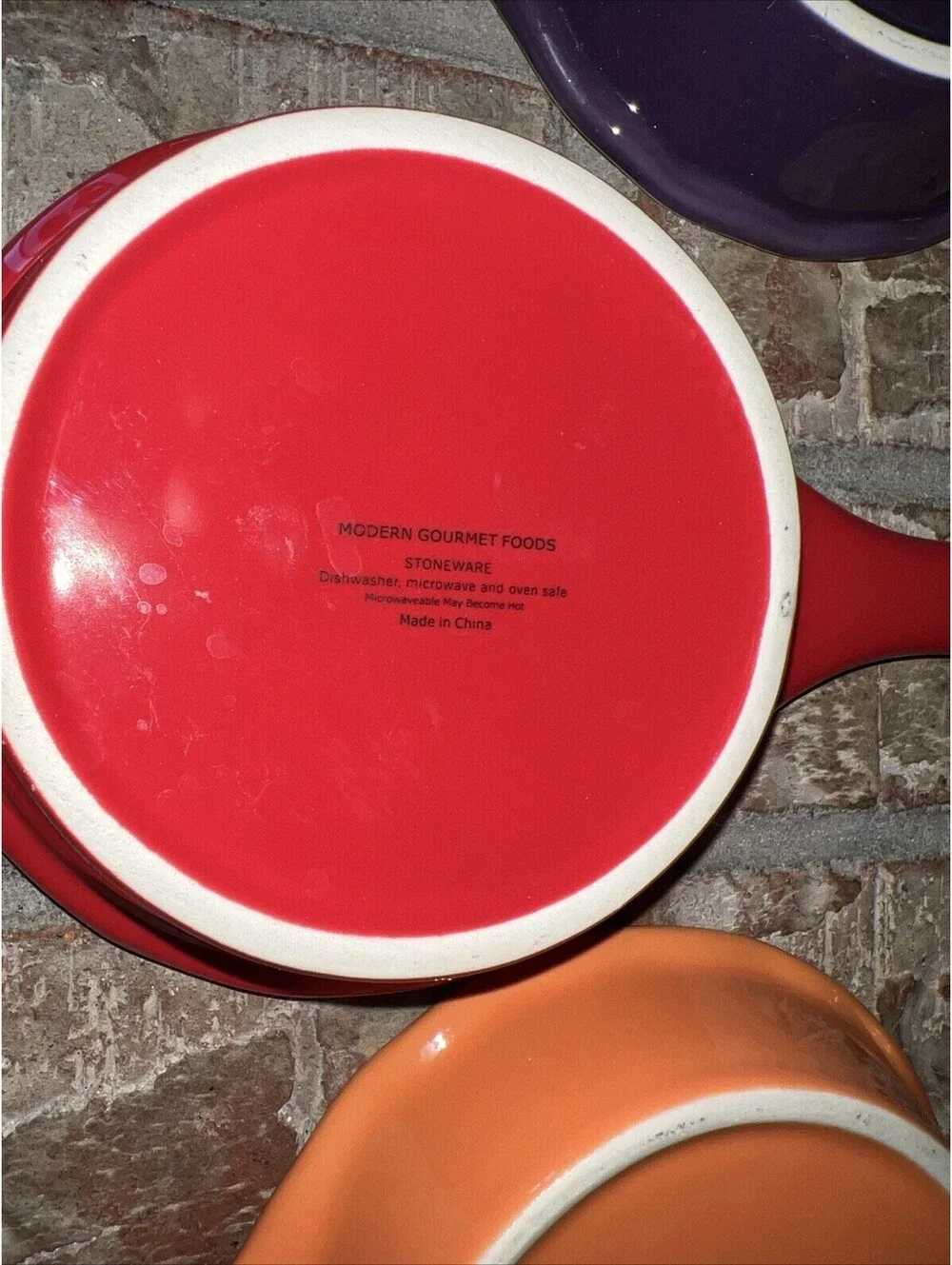 Set Of 5 Small Stoneware 5” Skillets